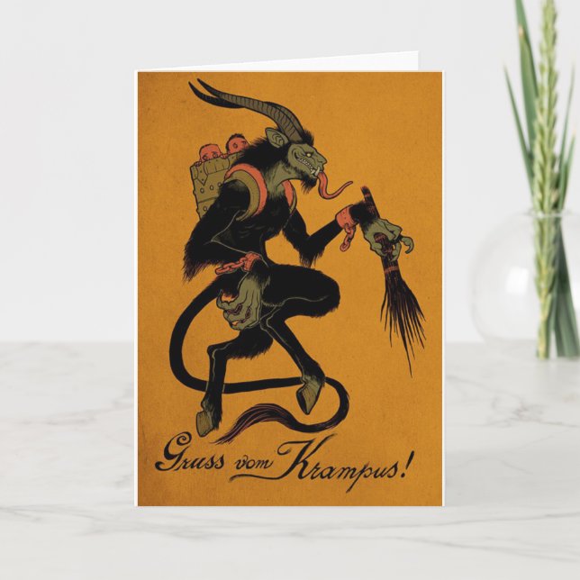 Traditional Krampus Holiday card (Front)