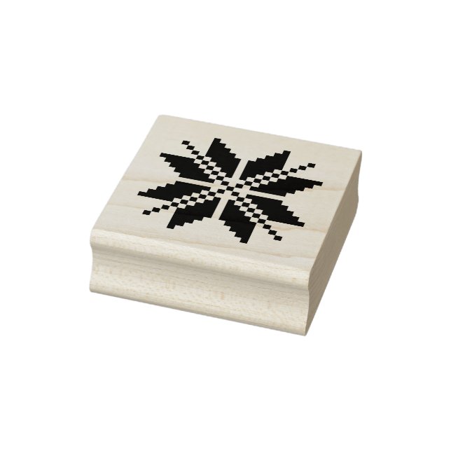 Traditional Latvian Baltic Nordic Star Sign Rubber Rubber Stamp (Stamp)