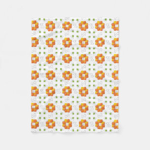 Traditional Latvian SUN sign geometric design IX Fleece Blanket