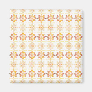 Traditional Latvian SUN sign geometric design VIII Magnet