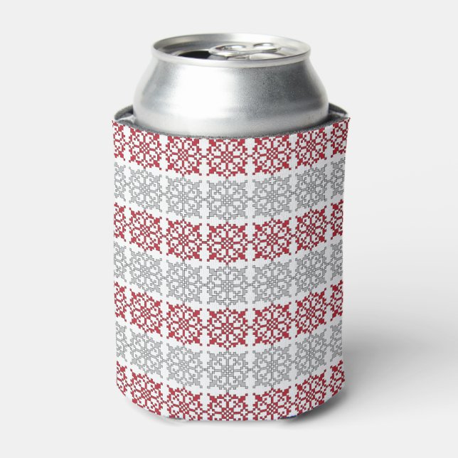Traditional Latvian SUN sign geometric pattern I Can Cooler (Can Front)
