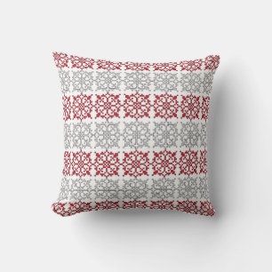 Traditional Latvian SUN sign geometric pattern I Cushion