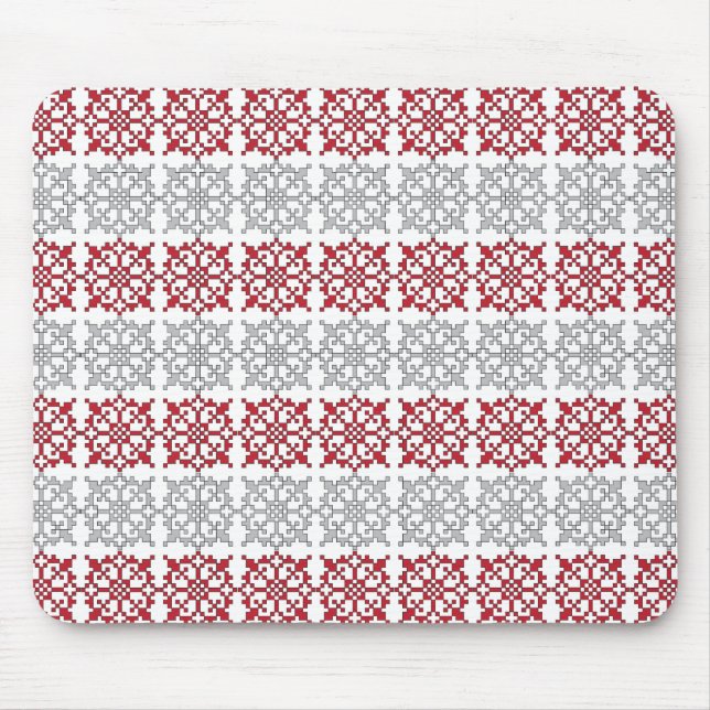 Traditional Latvian SUN sign geometric pattern I Mouse Mat (Front)
