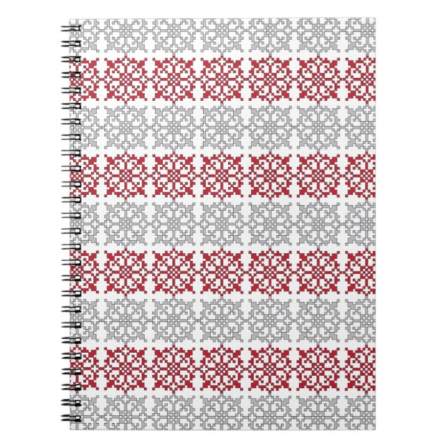 Traditional Latvian SUN sign geometric pattern I Notebook (Front)