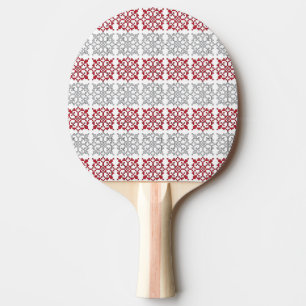 Traditional Latvian SUN sign geometric pattern I Ping Pong Paddle