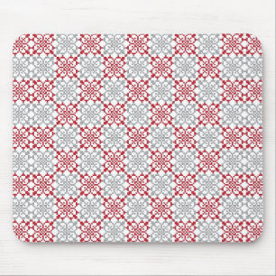 Traditional Latvian SUN sign geometric pattern III Mouse Mat
