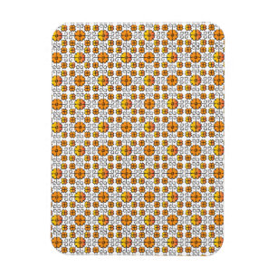 Traditional Latvian SUN sign geometric pattern V Magnet