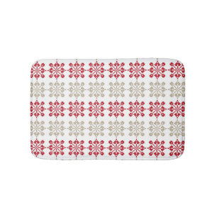 Traditional Latvian SUN sign geometric pattern VI Bath Mat