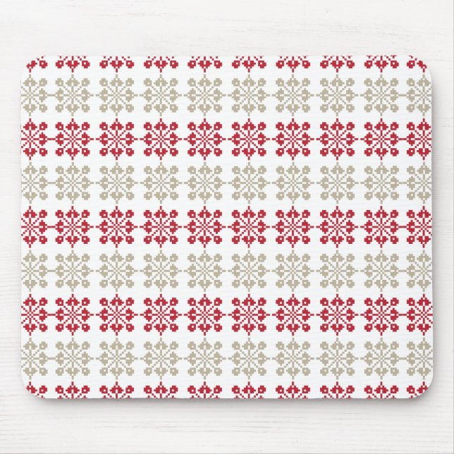 Traditional Latvian SUN sign geometric pattern VI Mouse Mat (Front)