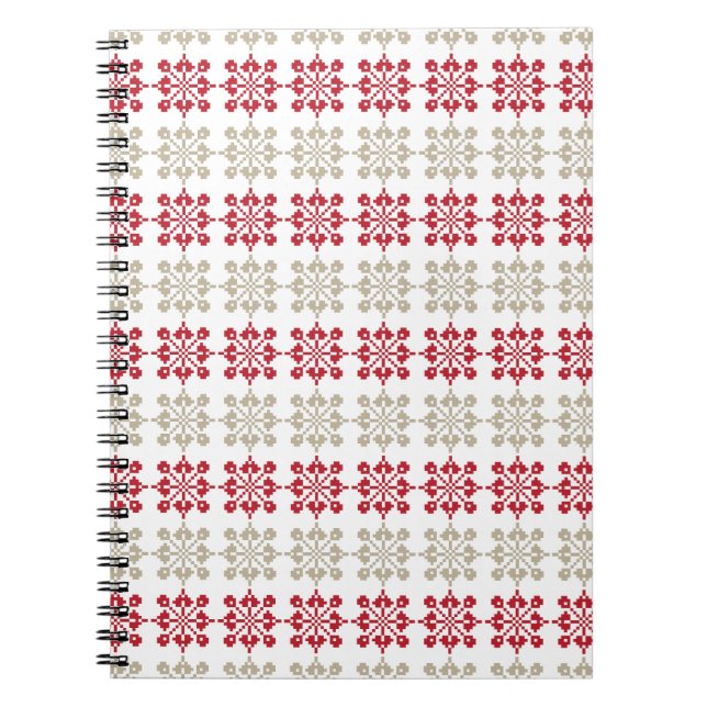 Traditional Latvian SUN sign geometric pattern VI Notebook (Front)