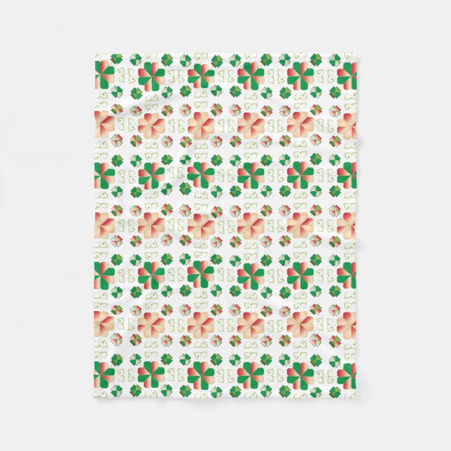 Traditional Latvian SUN sign geometric pattern X Fleece Blanket (Front)