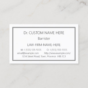 Traditional Law Professional Business Card