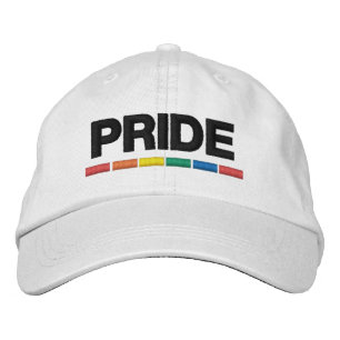 Traditional LGBTQ+ Pride Flag Embroidered Baseball Embroidered Hat