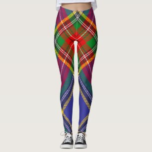 Traditional Macbeth Clan Highland Plaid Leggings