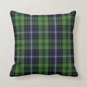 Traditional MacKellar Clan Tartan Plaid Cushion