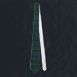 Traditional MacKenzie Tartan Plaid Tie<br><div class="desc">Stylish plaid neck tie,  with the green and blue MacKenzie  tartan plaid pattern.  Customise to add text to this handsome tie.  Great looking tie for day or evening.</div>
