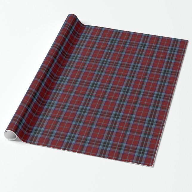 Traditional MacTavish Clan Tartan Wrapping Paper (Unrolled)