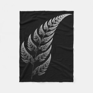 Traditional Maori Tribal Tattoo. New Zealand. Aote Fleece Blanket
