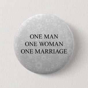 Traditional Marriage 6 Cm Round Badge