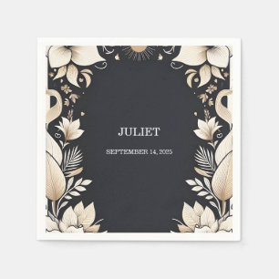 Traditional Marriage Vow Renewal Bridal Shower Napkin