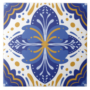 Traditional Mediterranean Portuguese Azulejo Tile