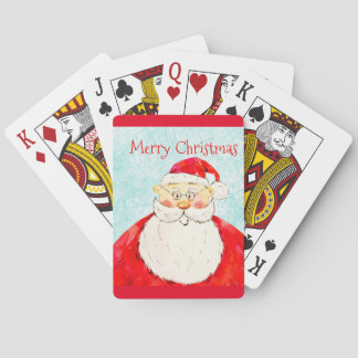 Traditional Merry Christmas Bicycle Playing Cards