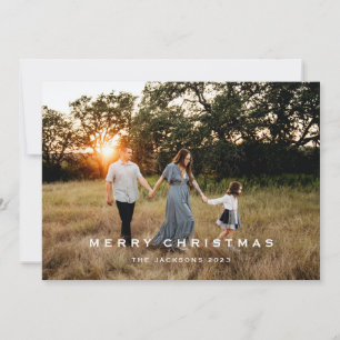 Traditional Merry Christmas Holiday Card