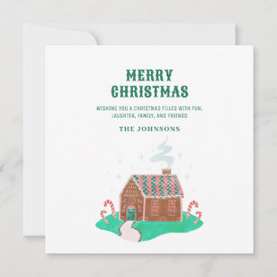 Traditional Merry Christmas Photo Card