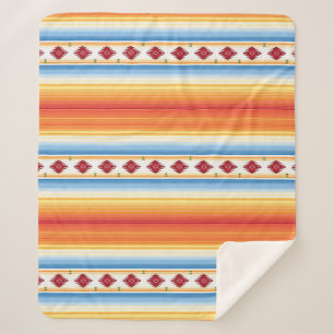 Traditional Mexican Serape Blanket