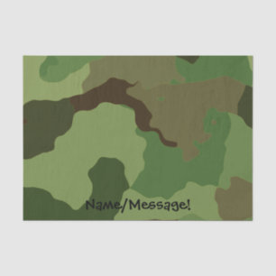 Traditional military camouflage tissue paper
