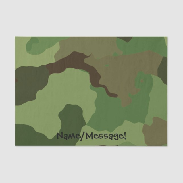 Traditional military camouflage tissue paper (Front)