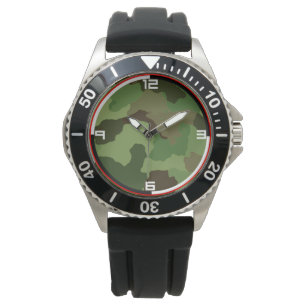 Traditional military camouflage. watch