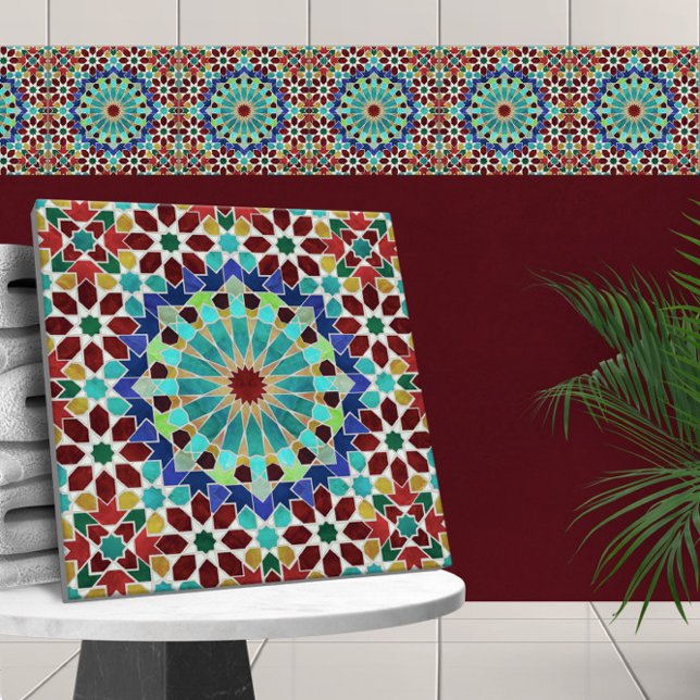 Traditional Moroccan Colourful Mosaic  Tile (Creator Uploaded)