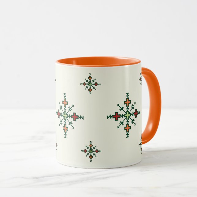 Traditional Moroccan Embroidery | Fassi Embroidery Mug (Front Right)