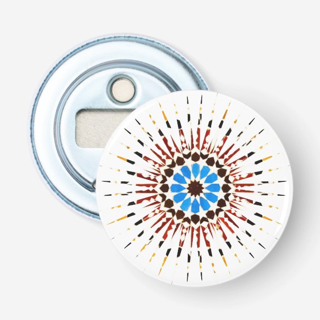 Traditional Moroccan Zellige Bottle Opener (Front)