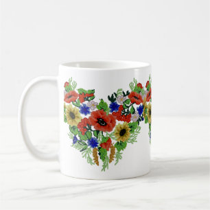 Traditional Motif, Romanian Traditional Motif  T-S Coffee Mug