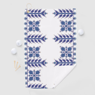 Traditional Motif, Romanian Traditional Motif  T-S Golf Towel
