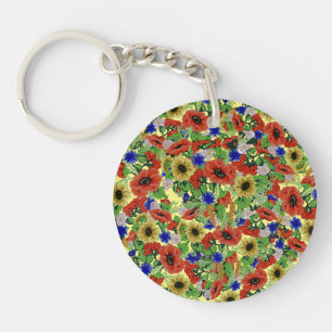 Traditional Motif, Romanian Traditional Motif T-S Key Ring