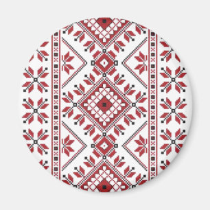 Traditional Motif, Romanian Traditional Motif T-S Magnet