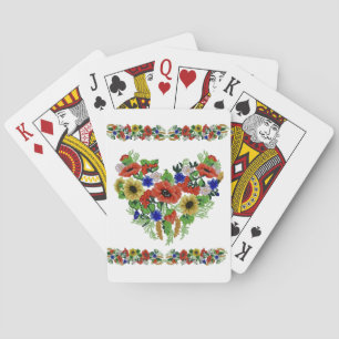 Traditional Motif, Romanian Traditional Motif T-S Playing Cards