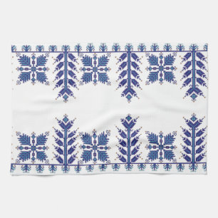 Traditional Motif, Romanian Traditional Motif T-S Tea Towel