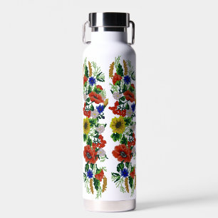 Traditional Motif, Romanian Traditional Motif  T-S Water Bottle
