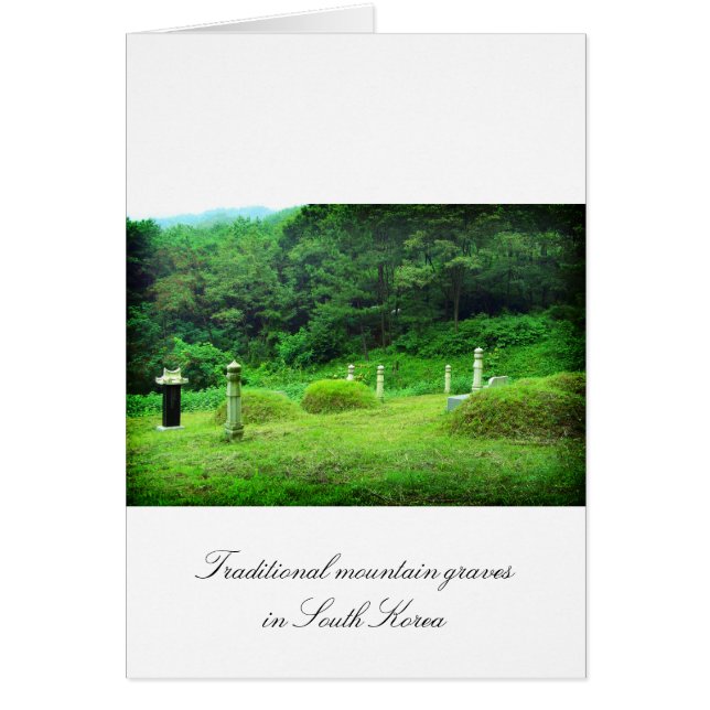 Traditional mountain graves in South Korea (Front)