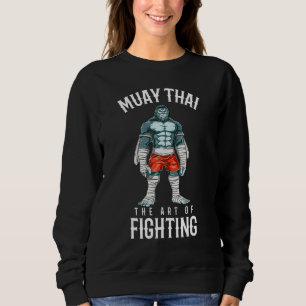 Traditional Muay Thai Gorilla Fighter  Thai Boxing Sweatshirt