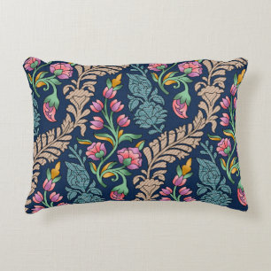 Traditional Mughal Allover Designart,pattern,flora Decorative Cushion