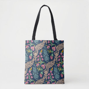 Traditional Mughal Allover Designart,pattern,flora Tote Bag
