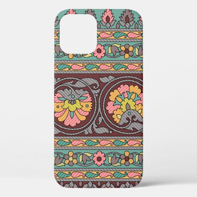 Traditional Mughal Border Designart,pattern,geomet Case-Mate iPhone Case (Back)
