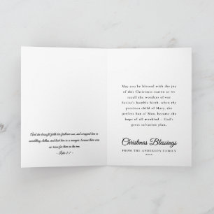 Traditional Nativity Scene Religious Christmas Card