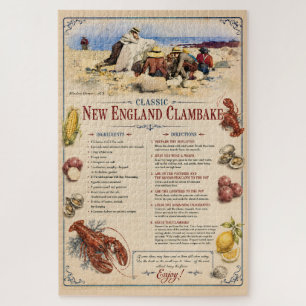 Traditional New England Clambake Recipe Jigsaw Puzzle