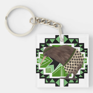 Traditional New Zealand National Bird- Kiwi Bird Key Ring